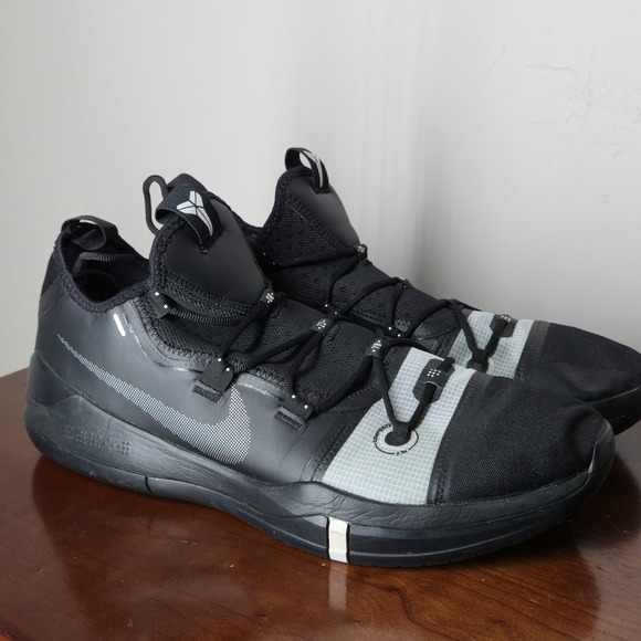 Nike Kobe AD TB Promo Men's Size 17 Black Silver Basketball Shoes AT3874-001